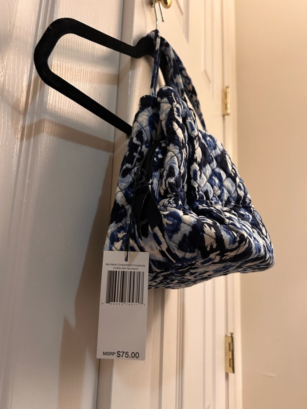 NWT Mini Multi-Compartment Crossbody Handbag | Ikat Island Pattern Vera Bradley - Picture 4 of 10